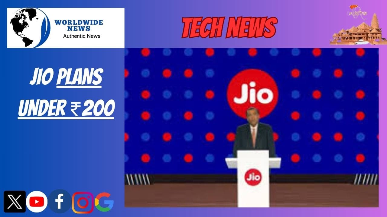 Jio plans under 200