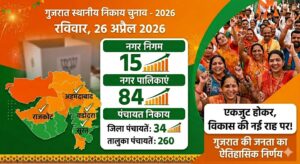 Gujarat election results :गुजरात स्थानीय चुनावों के नतीजे घोषित कर दिए गए। गुजरात में चुनाव के परिणाम क्या आये ?
